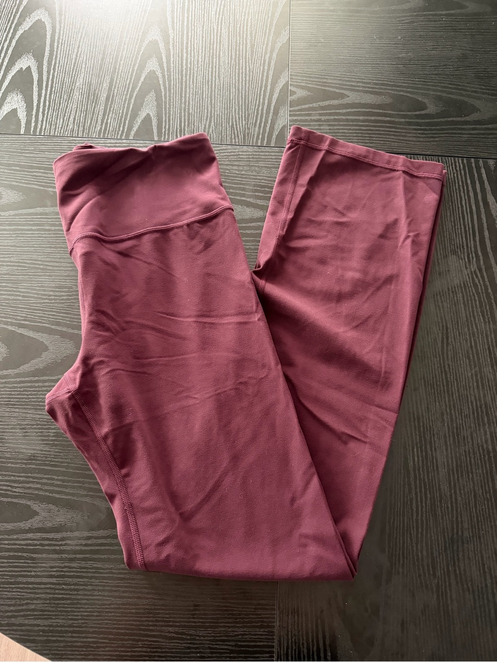 Women’s Athleta Elation Straight Leg Pant Maroon High Rise Size Large
